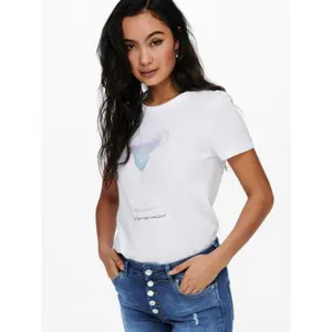 T-shirt för kvinnor Only onlkita life reg seq image-3
