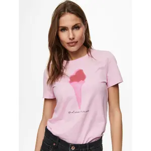 T-shirt för kvinnor Only onlkita life reg seq image-3