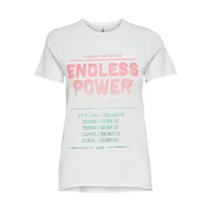 T-shirt för kvinnor Only onllucy life reg vibrant image-0