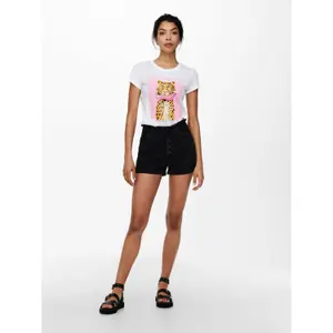 T-shirt för kvinnor Only onlvibe life fit animal image-3