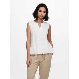 Women's sleeveless T-shirt Only onlmarika wovens image-1