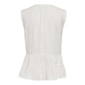 Women's sleeveless T-shirt Only onlmarika wovens image-4