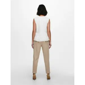 Women's sleeveless T-shirt Only onlmarika wovens image-5
