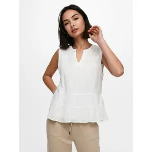 Women's sleeveless T-shirt Only onlmarika wovens image-3