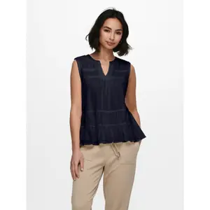 Women's sleeveless T-shirt Only onlmarika wovens image-1