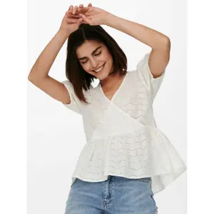 T-shirt för kvinnor Only onlcarla life wrap wovens image-4
