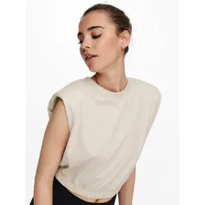 Women's sleeveless T-shirt Only onllisa life houlderpads image-3