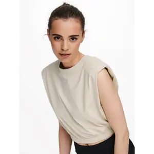 Women's sleeveless T-shirt Only onllisa life houlderpads image-4