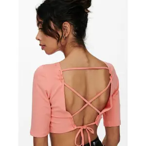 T-shirt för kvinnor Only onltira life 2/4 sleeve openbacks image-6