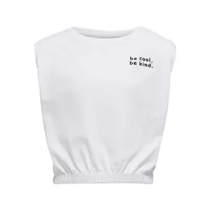 Sleeveless T-shirt for girls Only kids konlisa life shoulderpads image-0