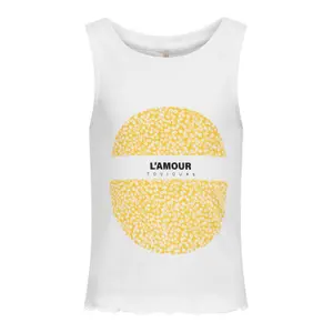 Girl's sleeveless T-shirt Only kids konelena life image-0