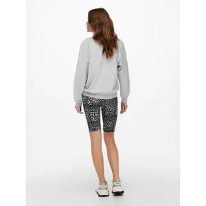 Sweatshirt med rund halsringning för kvinnor Only onlkappi image-5