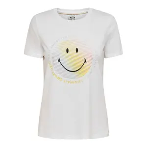 T-shirt för kvinnor Only onlsmiley life reg image-0