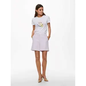 T-shirt för kvinnor Only onlsmiley life reg image-2