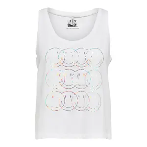 Women's sleeveless T-shirt Only onlsmiley life image-0