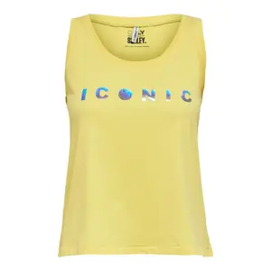 Women's sleeveless T-shirt Only onlsmiley life image-0