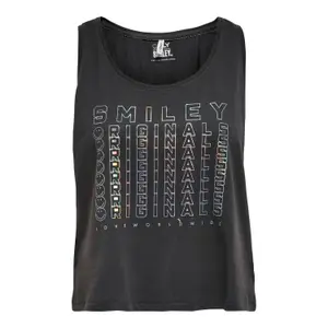 Women's sleeveless T-shirt Only onlsmiley life image-0