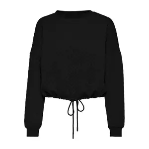 Sweatshirt med rund halsringning för kvinnor Only onlsquare image-0