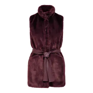 Damesgilet Only onlvida faux fur waistcoat image-0
