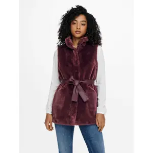 Damesgilet Only onlvida faux fur waistcoat image-1