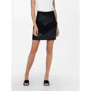 Damesrok Only onlviola faux leather mix image-1