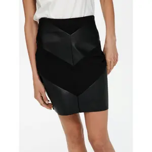 Damesrok Only onlviola faux leather mix image-5