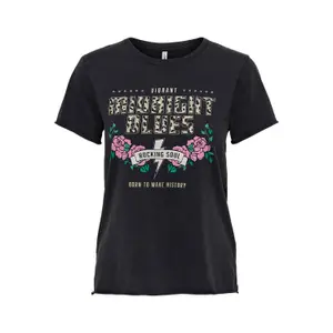 T-shirt för kvinnor Only onllucy life reg animal image-0