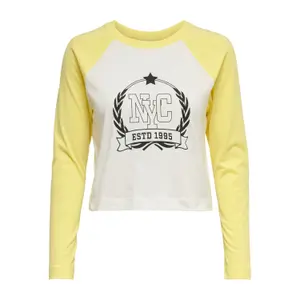 T-shirt för kvinnor Only onlcollege life raglan image-0