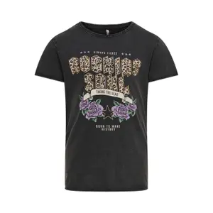Girl's T-shirt Only kids konlucy life fit leo rock image-0