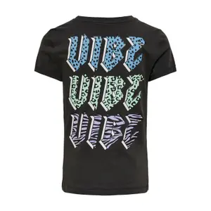 Girl's short sleeve fit t-shirt Only kongina life image-1