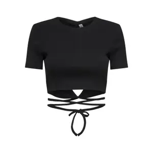 T-shirt för kvinnor Only onlliv life rib strings image-0