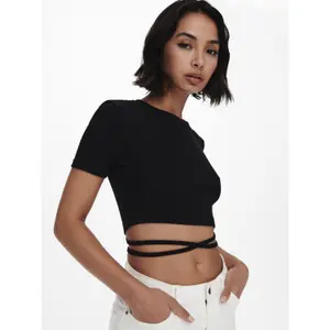 T-shirt för kvinnor Only onlliv life rib strings image-3