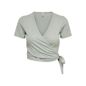 T-shirt för kvinnor Only onlperla glitter wraps cs image-0