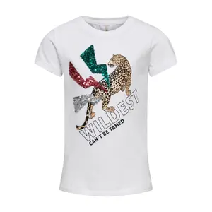 Girl's short sleeve fit t-shirt Only konkita life image-0