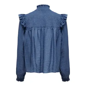 Women's long sleeve T-shirt Only onllaila smock high neck image-1