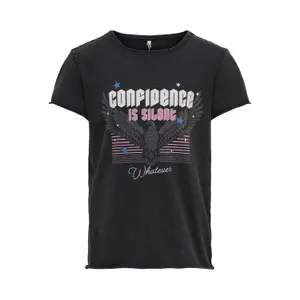 Girl's short sleeve top Only konlucy life image-0