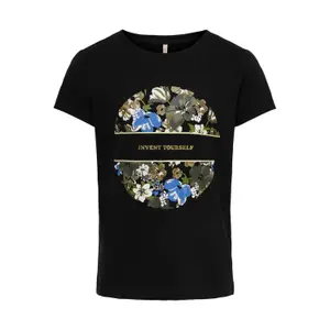 Girl's T-shirt Only kids kondorita life fit flowers image-0