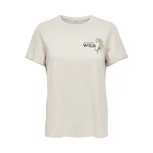 T-shirt för kvinnor Only onllucy fold-up image-0