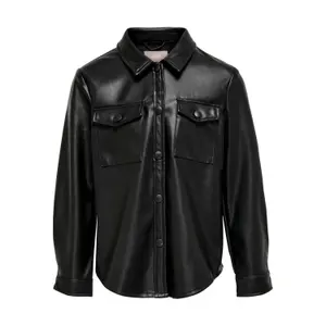 Girl's long sleeve shirt Only konruma faux leather image-0