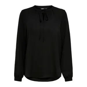 Women's long sleeve T-shirt Only onlnova lux string solid image-0