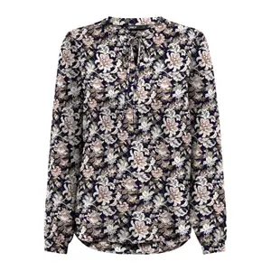 Women's long sleeve T-shirt Only onlnova life string aop 2 image-0