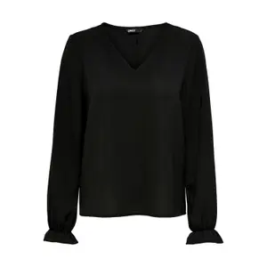 Women's long sleeve T-shirt Only onlnova lux uma solid image-0