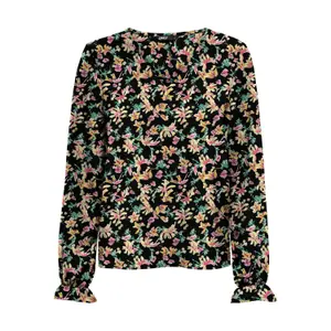 Women's long sleeve T-shirt Only onlnova life uma aop image-0