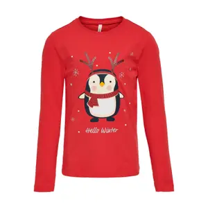 Girl's long sleeve T-shirt Only kids konxmas image-0