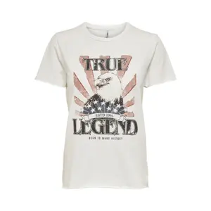 T-shirt för kvinnor Only onllucy life reg americans image-0