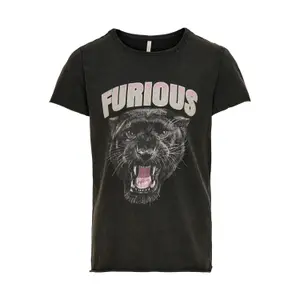 Girl's short sleeve reg top Only konlucy life image-0