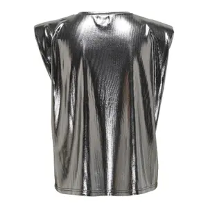 Women's long sleeve top Only onlamy silver life image-1