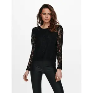 Women's long sleeve T-shirt Only onlkaro lace image-1