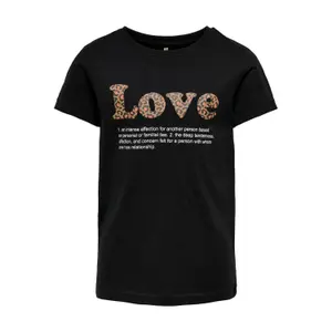 Girl's T-shirt Only kids konkita life reg love image-0