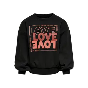 Sweatshirt round neck girl Only kids konninah life image-0